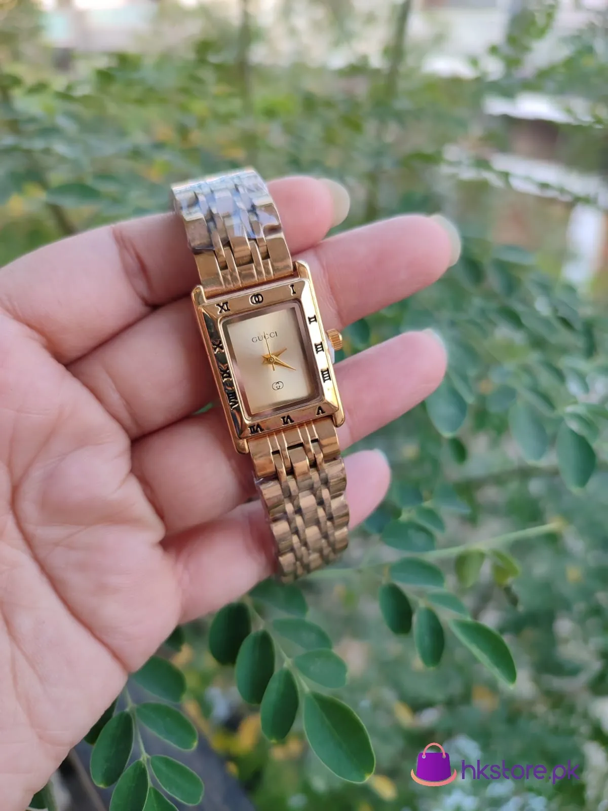 Gucci Rectangle Dial Watch 