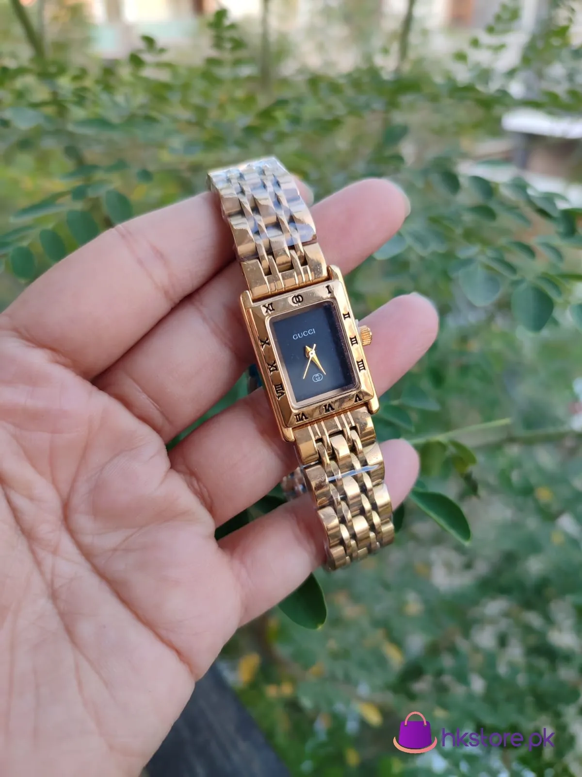 Gucci Rectangle Dial Watch 