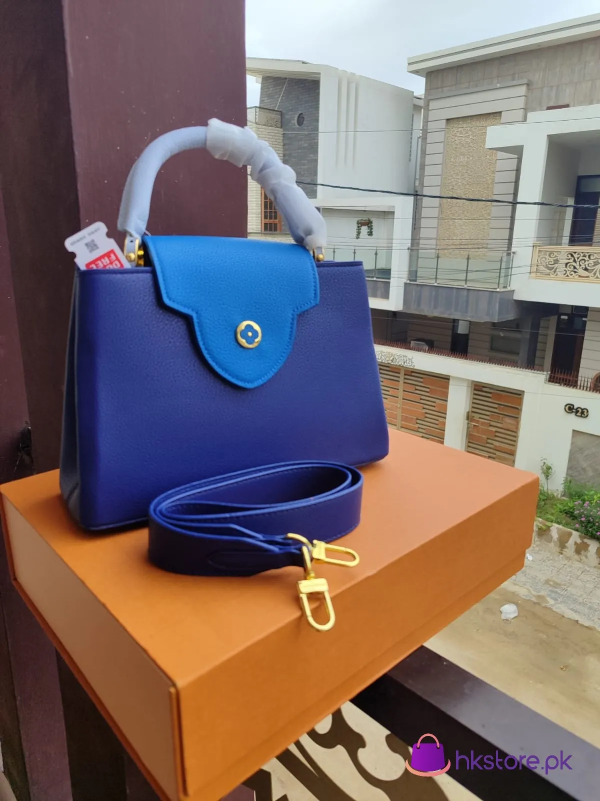 Lv Blue Handbag 