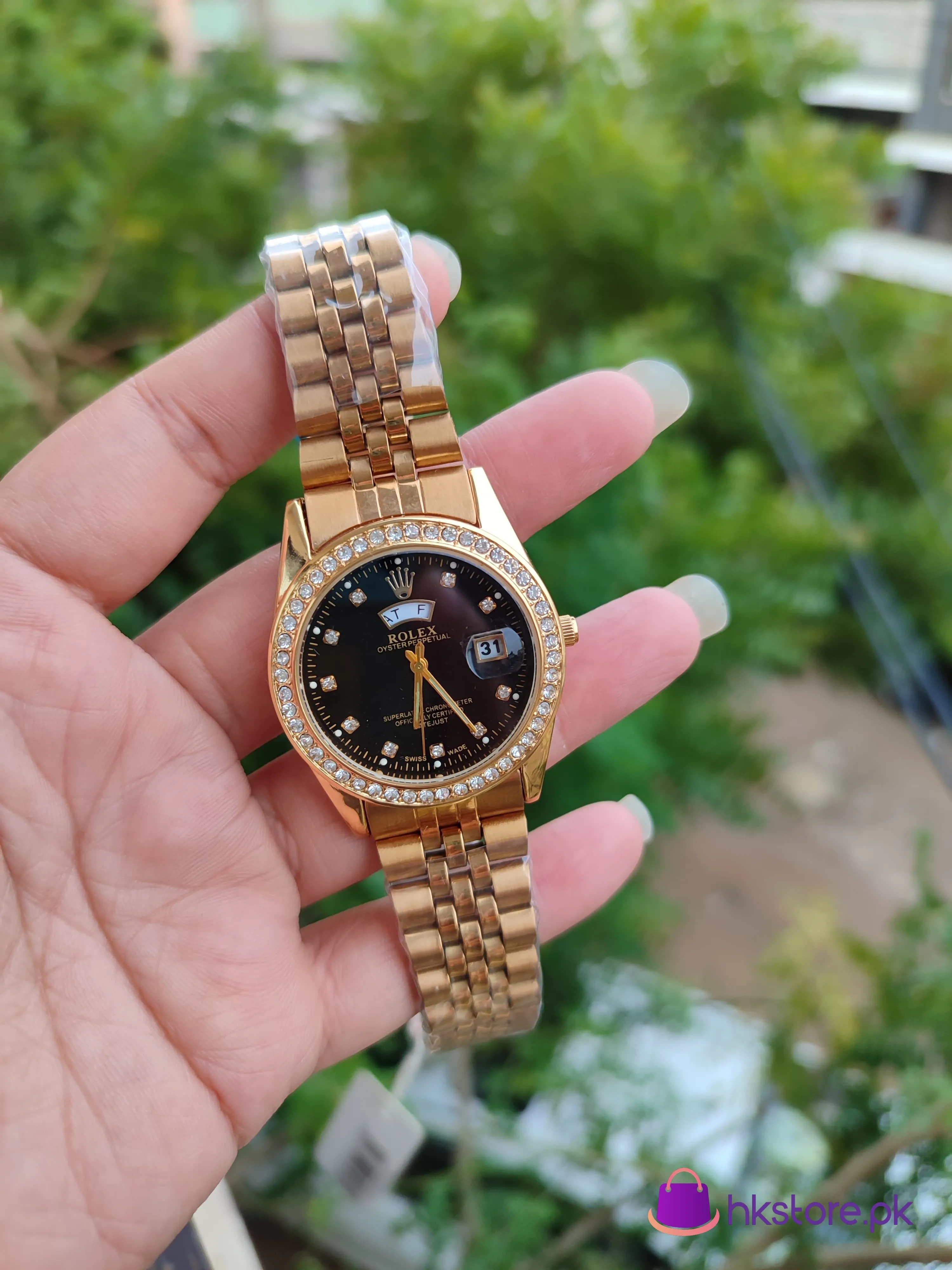 Rolex Medium Gold Chain 