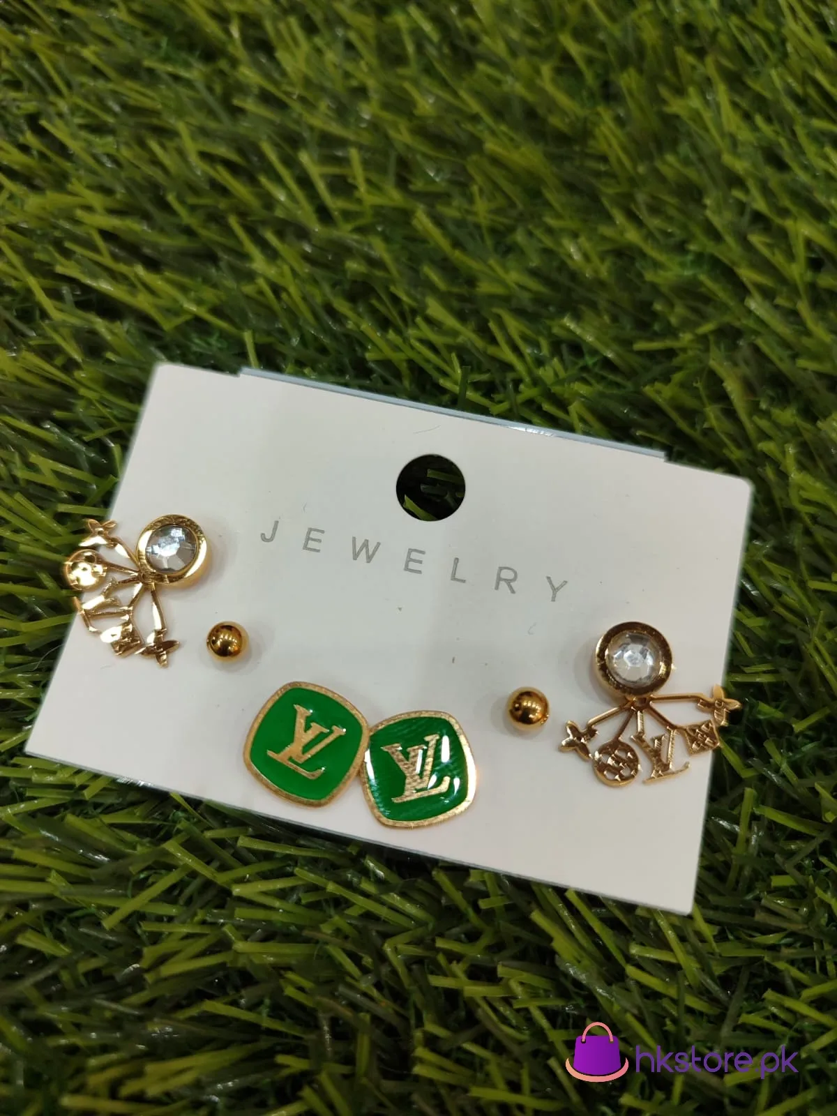 Stainless Steel Branded Earrings 3 Pair Deal