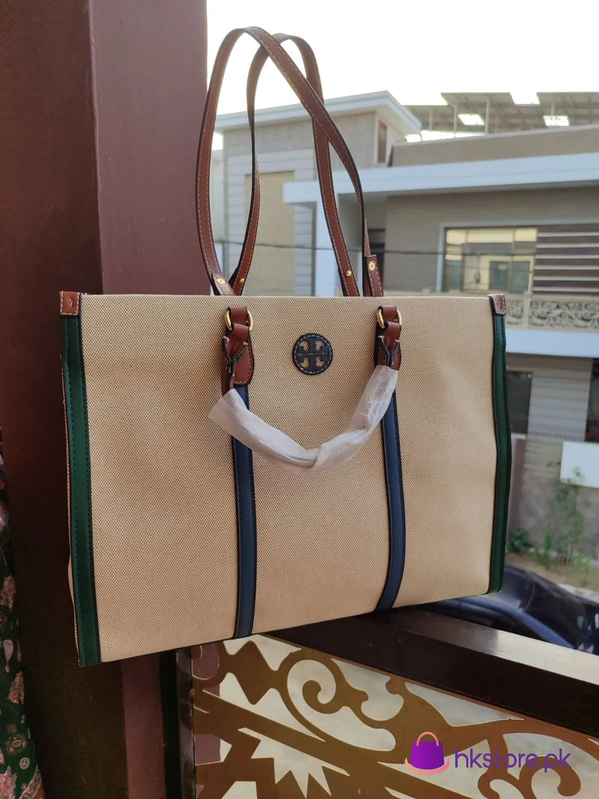 Torry Burch Canvas Tote Bag 