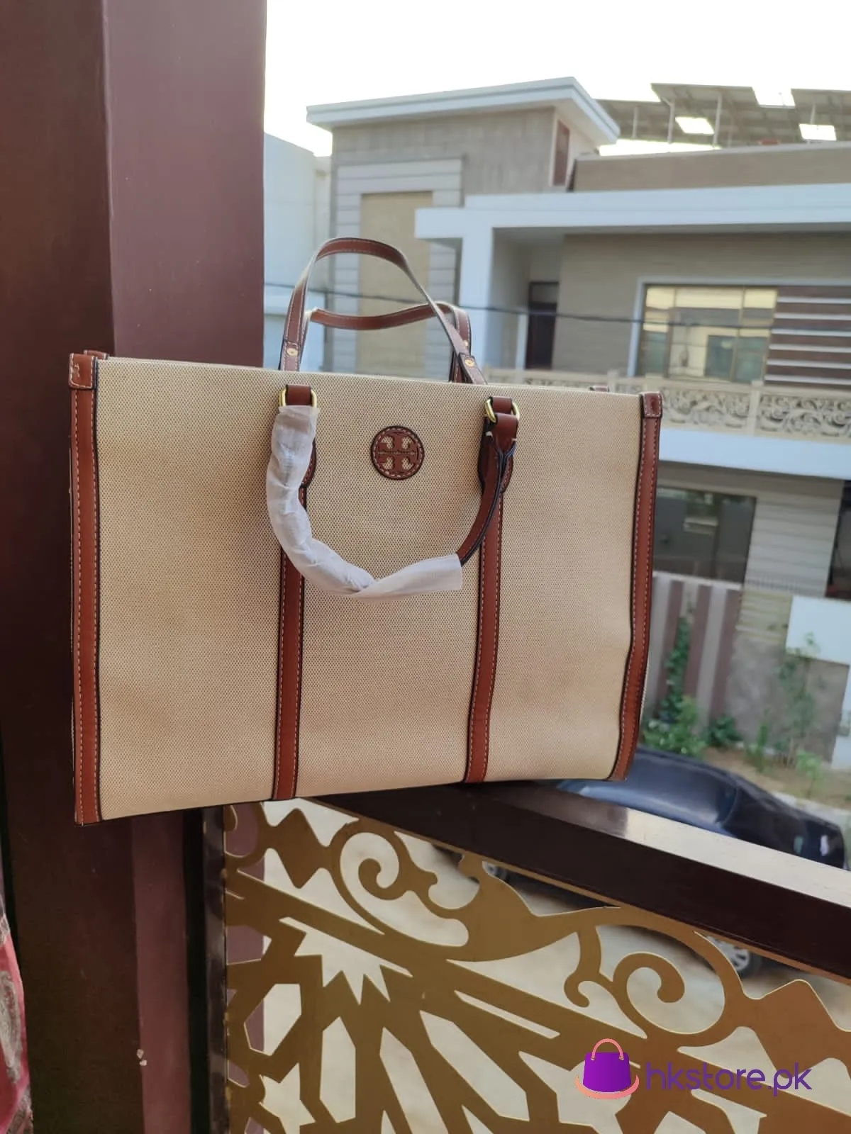 Torry Burch Canvas Tote Bag 