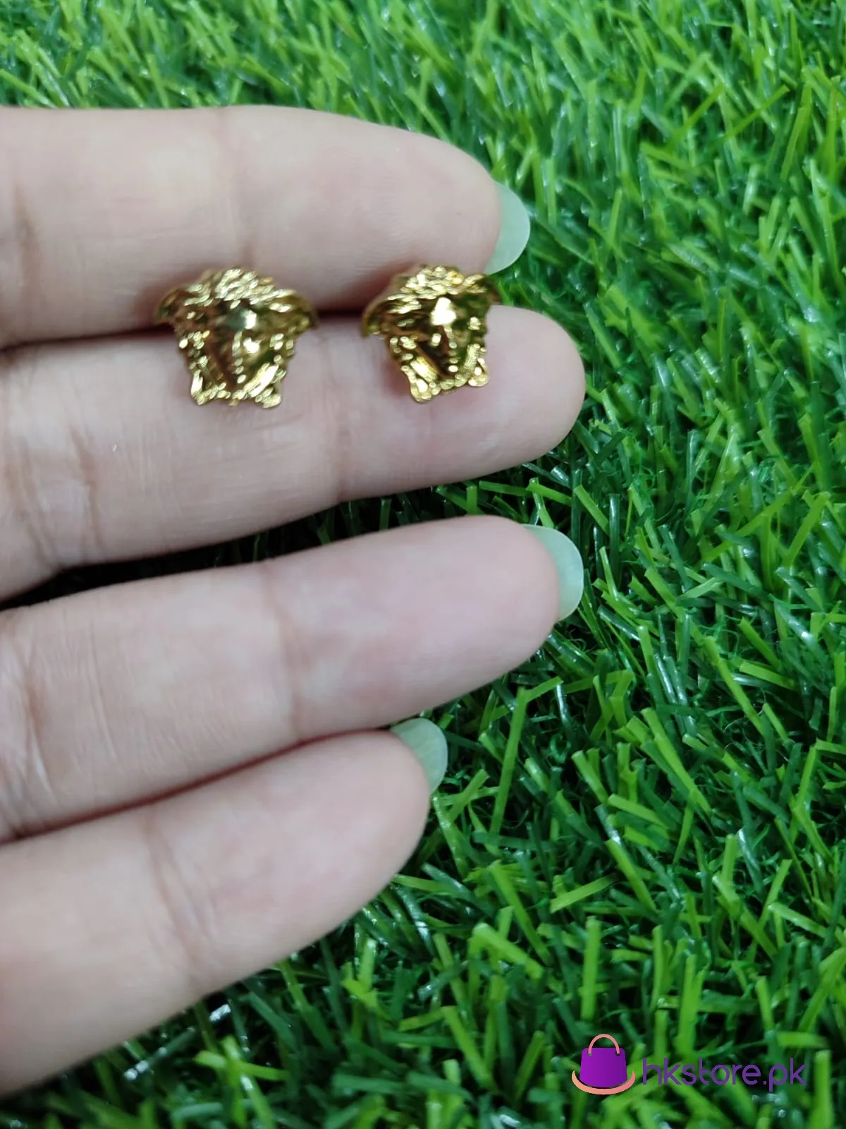 Versace Lion Studs 